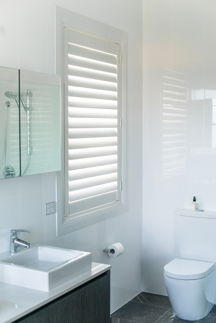 PVC shutters bathroom